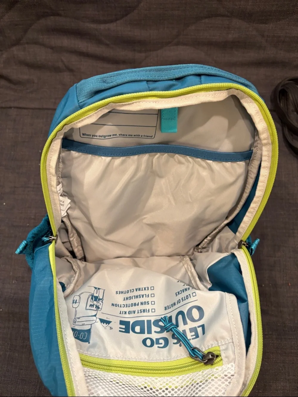 REI Tarn 12 Pack - Teal and Purple - Picture 3 of 3